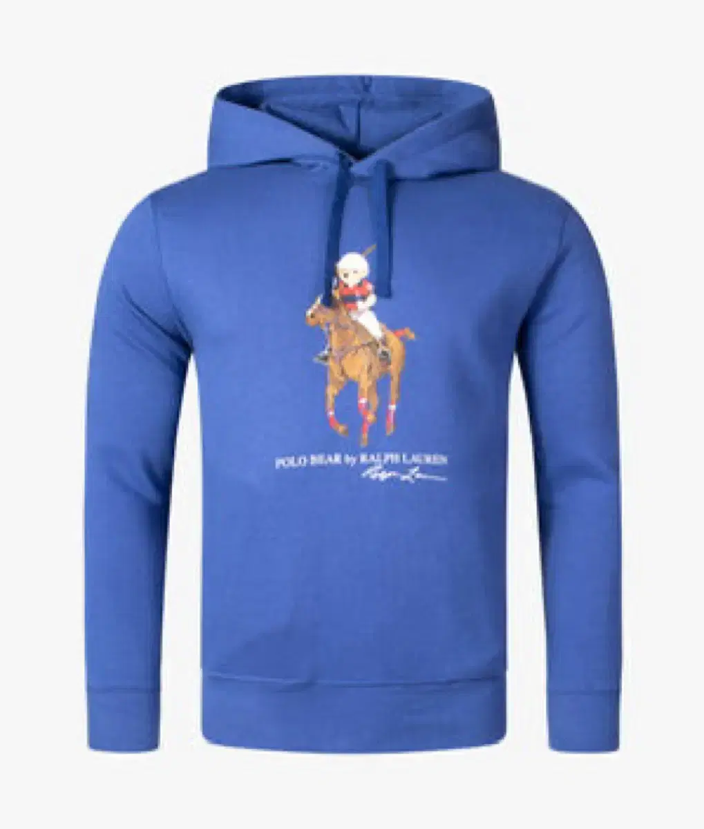 Ralph Lauren Polo Bear Fleece Hoodie in Bloo