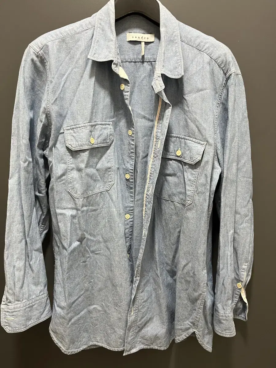 [L] Sandro chambray shirt