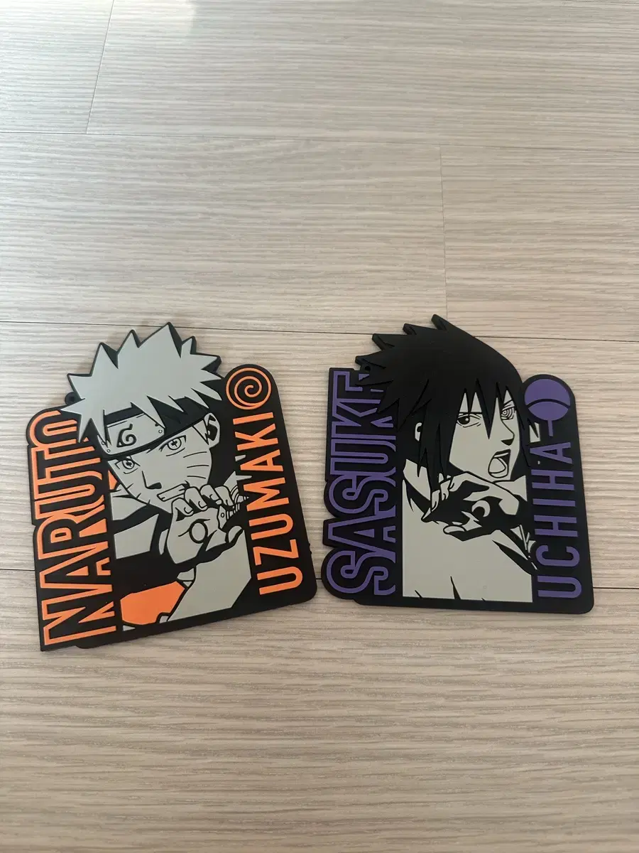 Naruto Sasuke Silicone Coaster Rubber Coaster Gacha Coasters Keychains Keyring