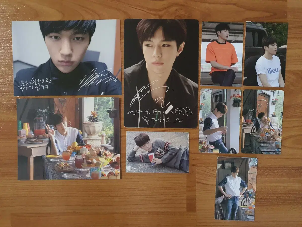 Infinite l Myungsoo (postcard+photocard) 3.5.6 period fan club merchandise