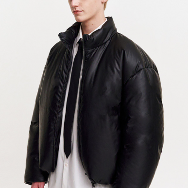 MMGL FLUFFY DOWN JACKET (FOIL BLACK)