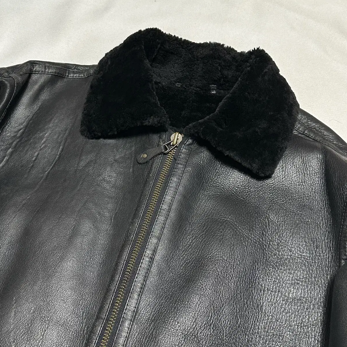 100 BEL FORMO Sheepskin Black Mustang Jacket