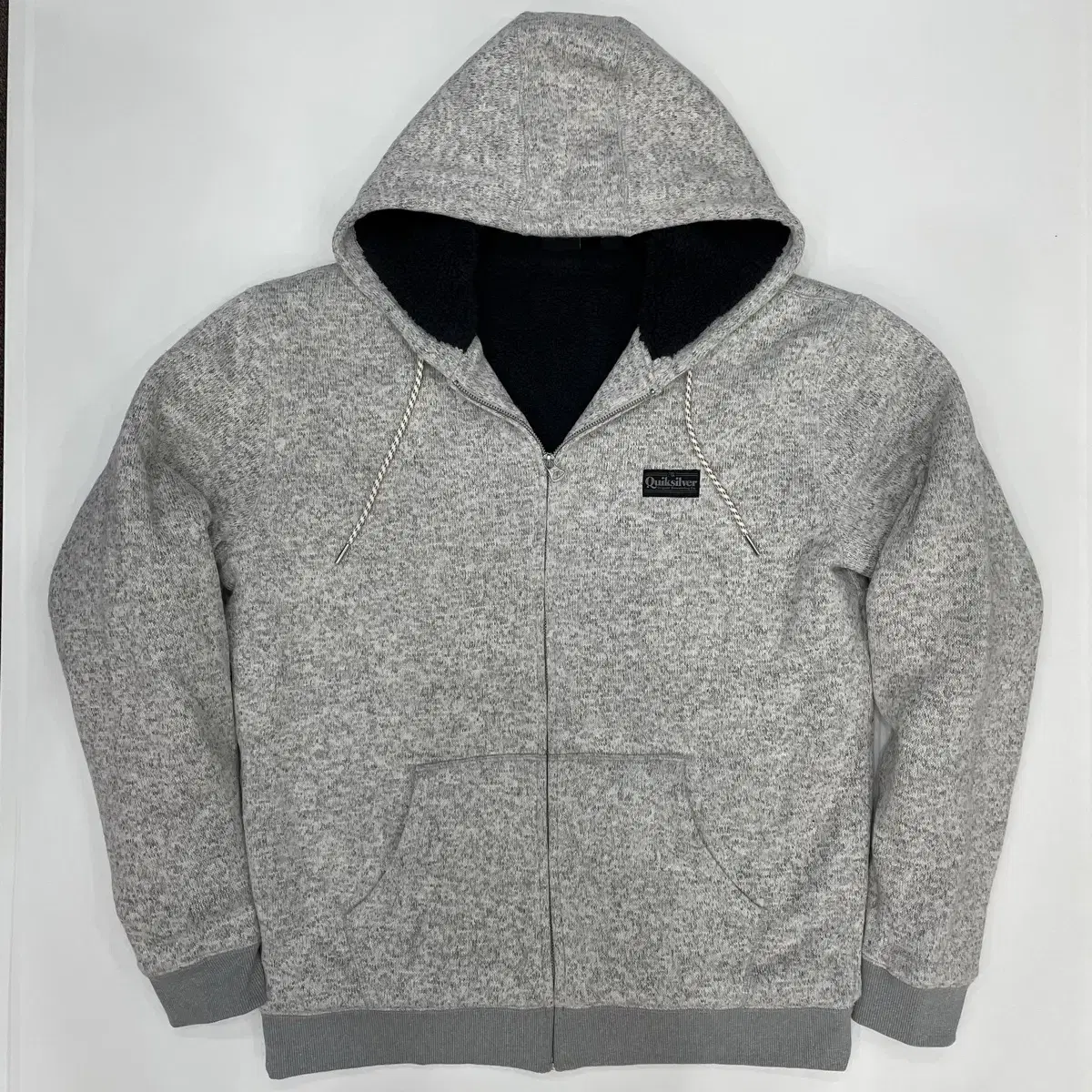 [L] Free Shipping Quicksilver Heavyweight Fleece Hoodie Zip Up