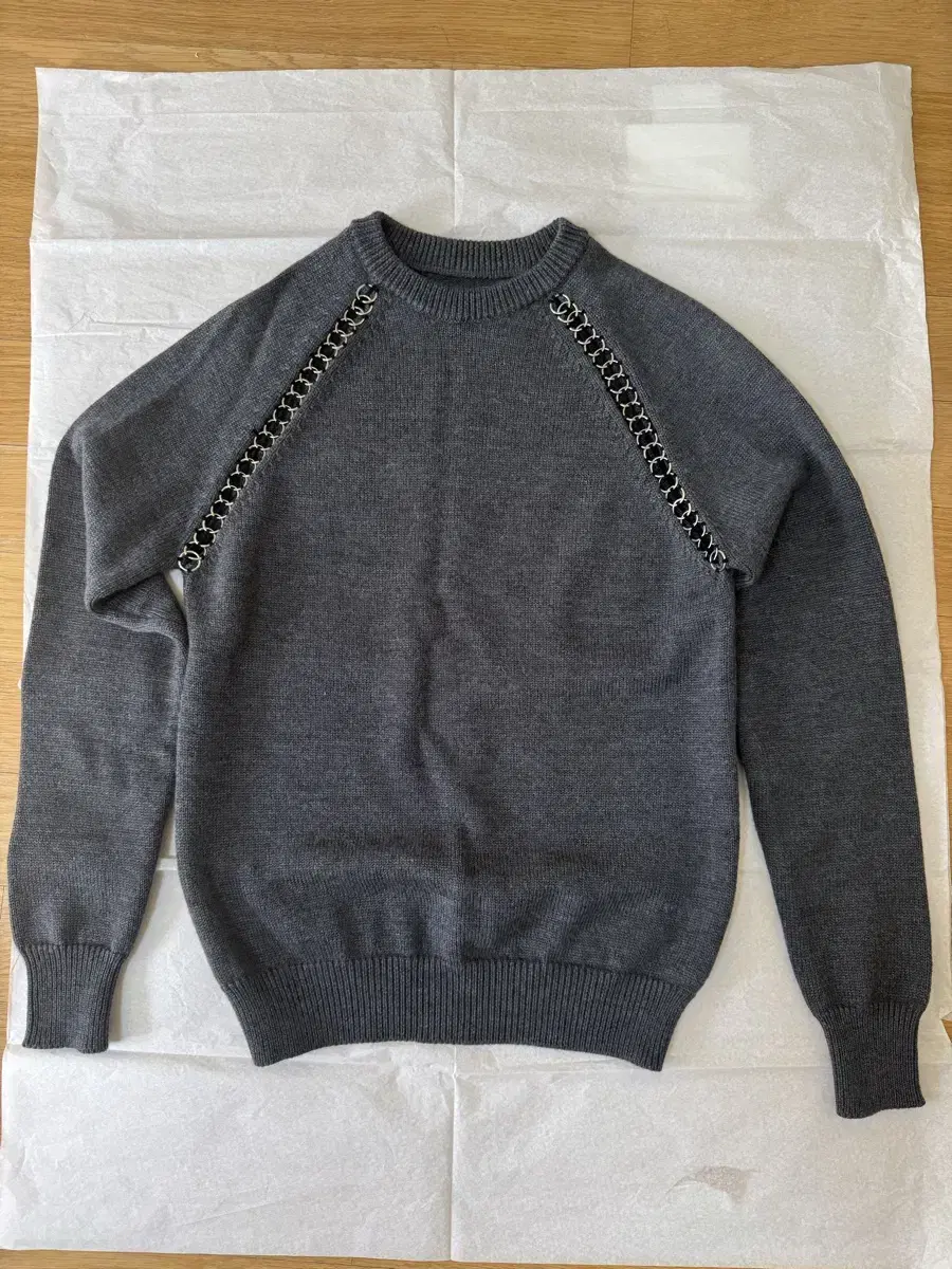 LES HOMMES Steel Grey Sweater (new)