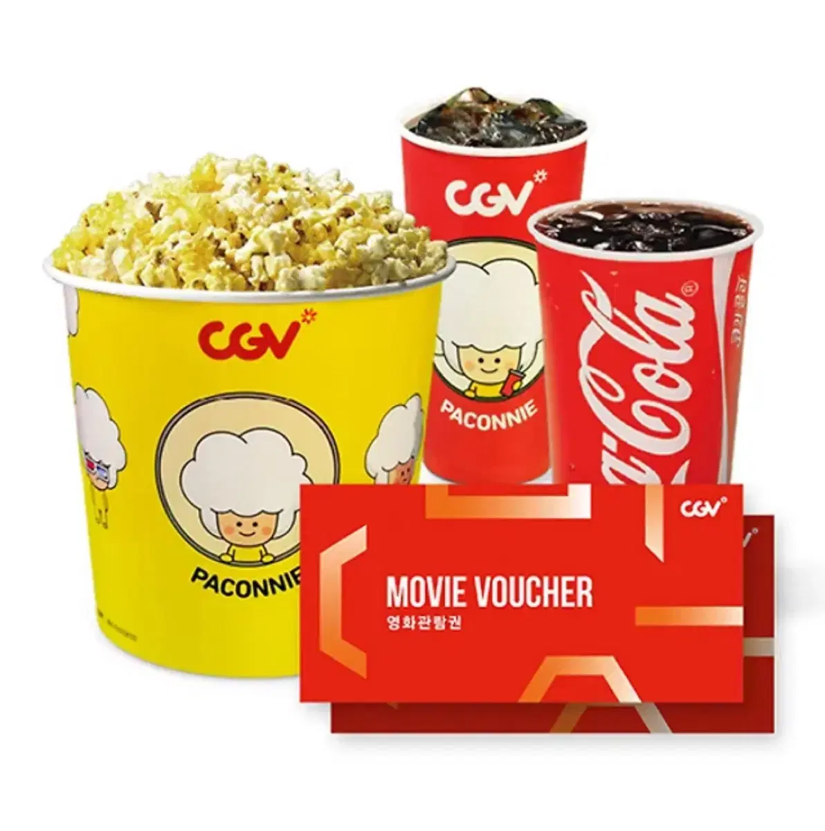 cgv 2인 PKG (관람권 2매 + 고소팝콘L 1개 + 콜라M 2개)