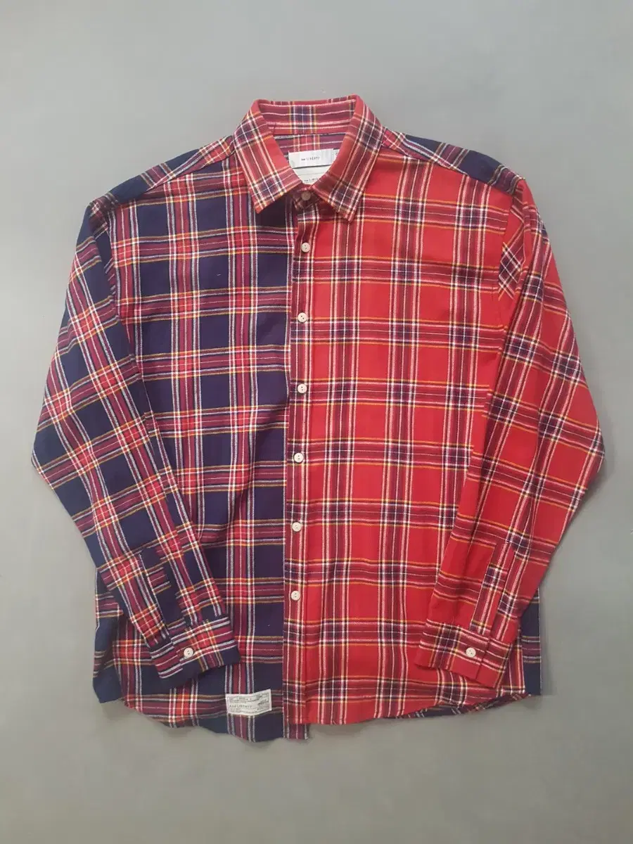 [Free] AND LIBERTY Reworked Check Shirt Navy/Red