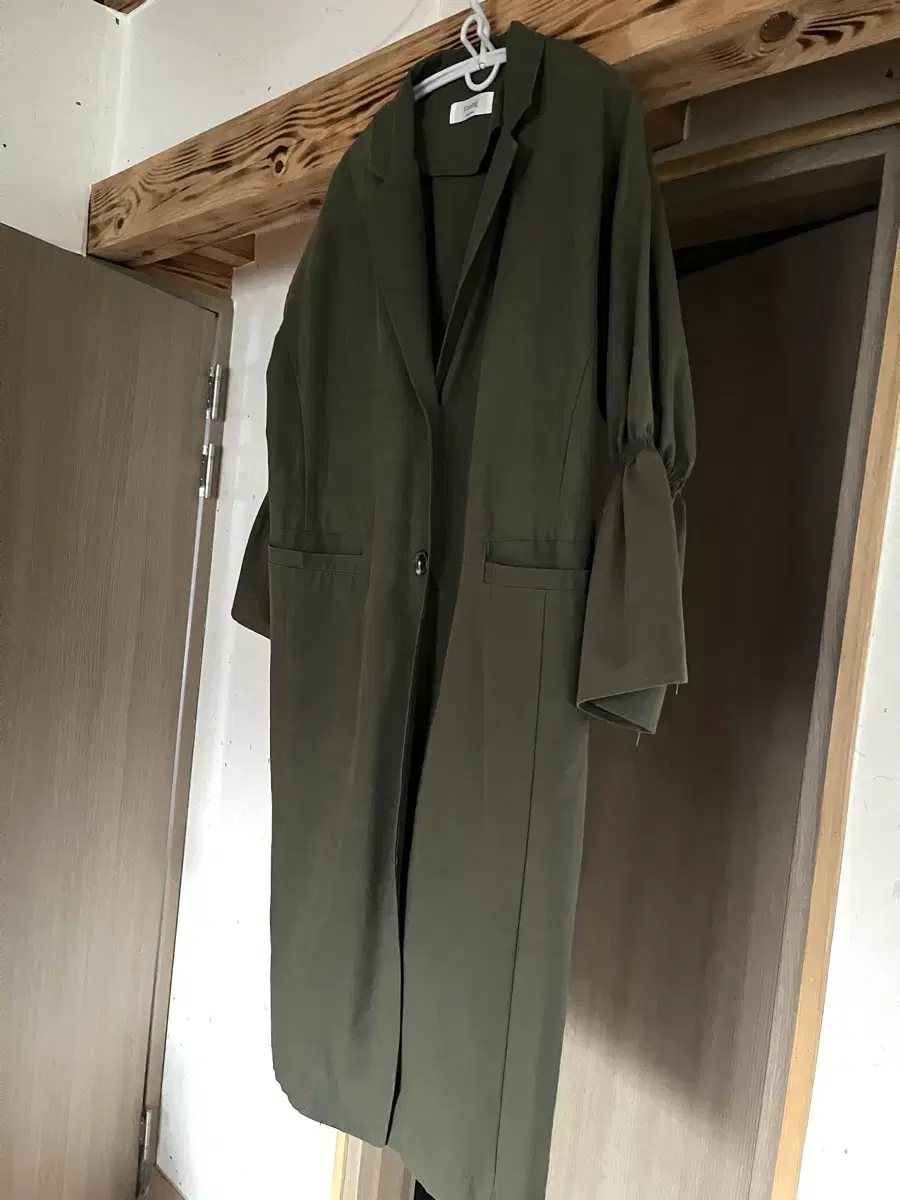 Cotton trench coat Field jacket khaki