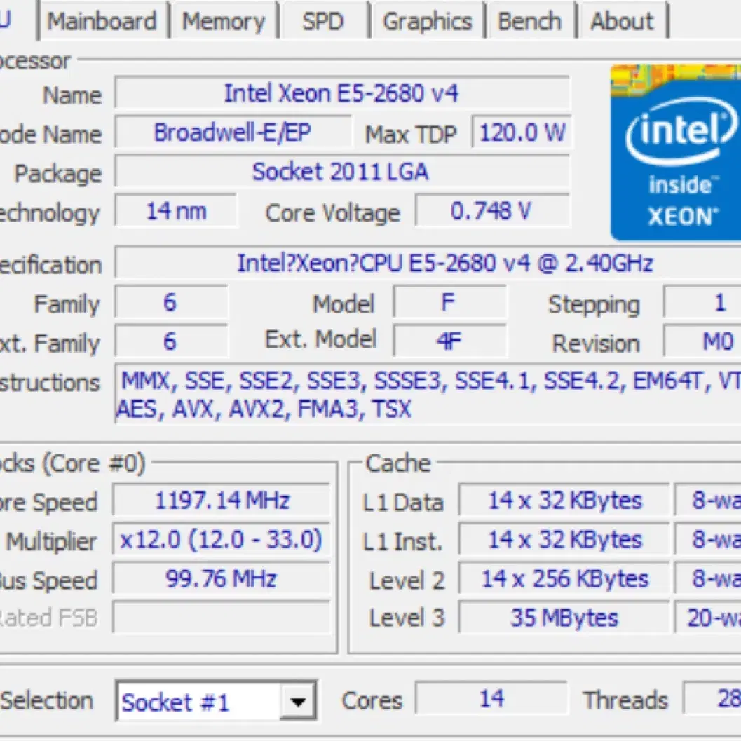 인텔 제온 E5-2680 v4 듀얼 cpu 서버pc