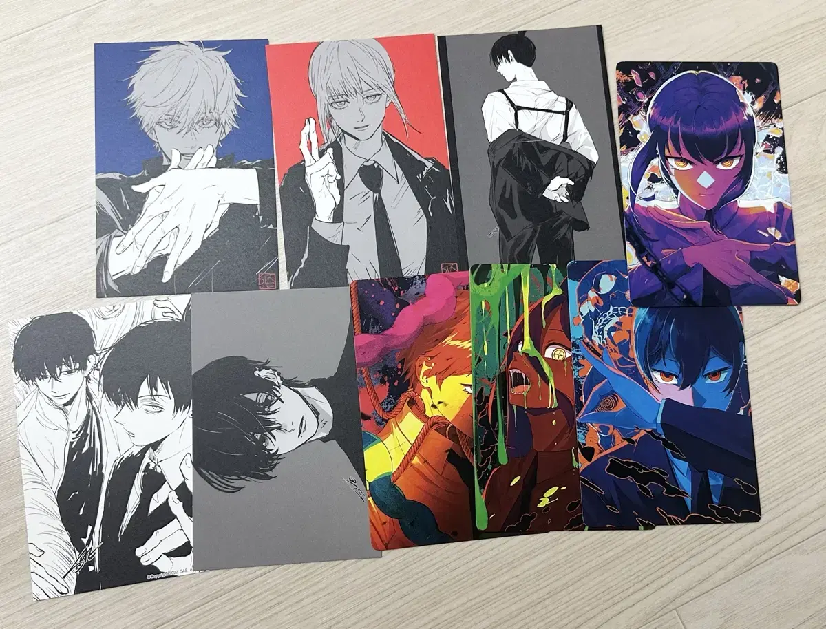 Sae-nim postcard wts Jutsu Rotation Gojo Chainsaw Man Makima Yoshida Aki Denji Power