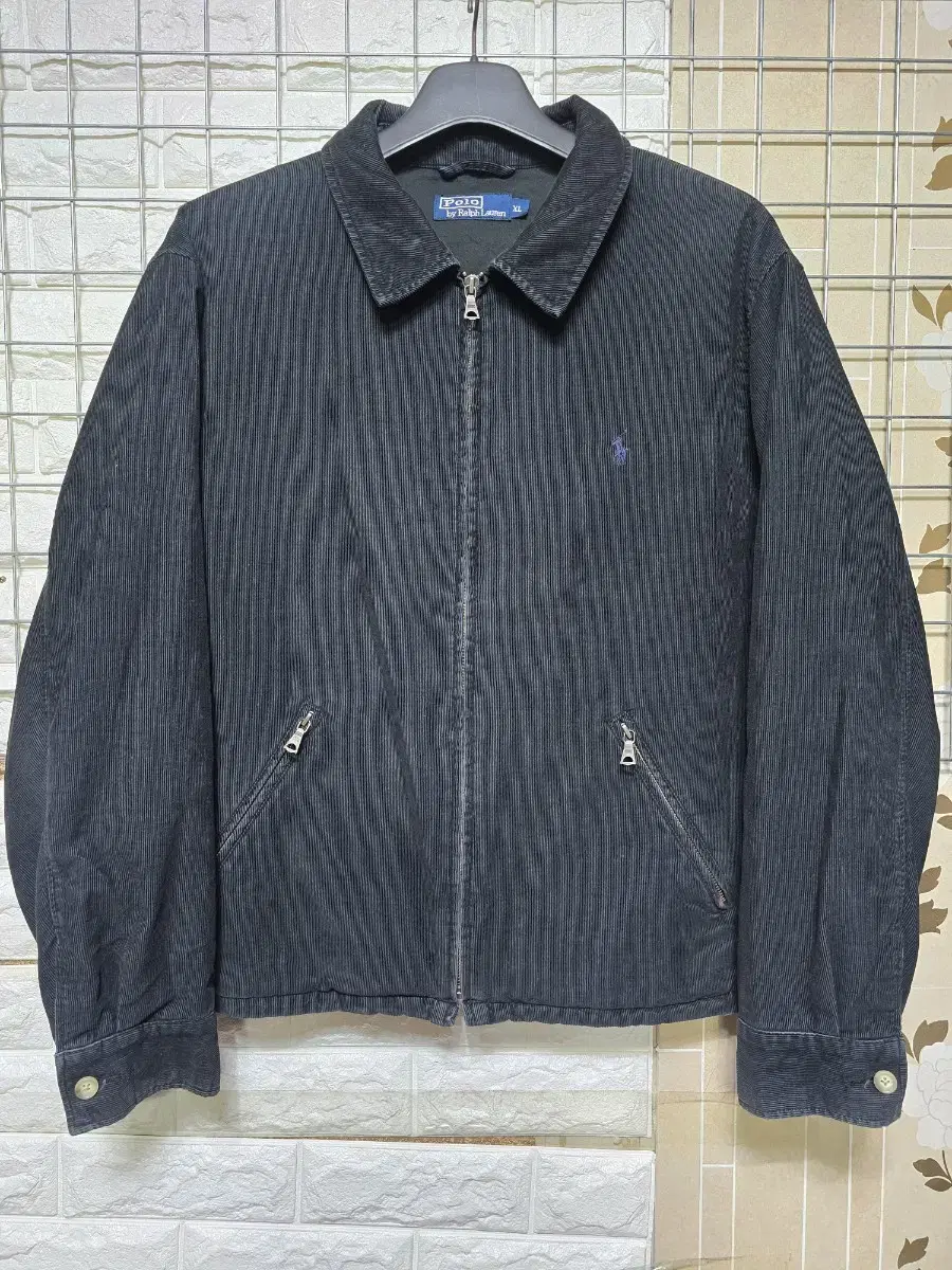 (XL.105) Polo Ralph Lauren Black Corduroy Bloomers Jacket