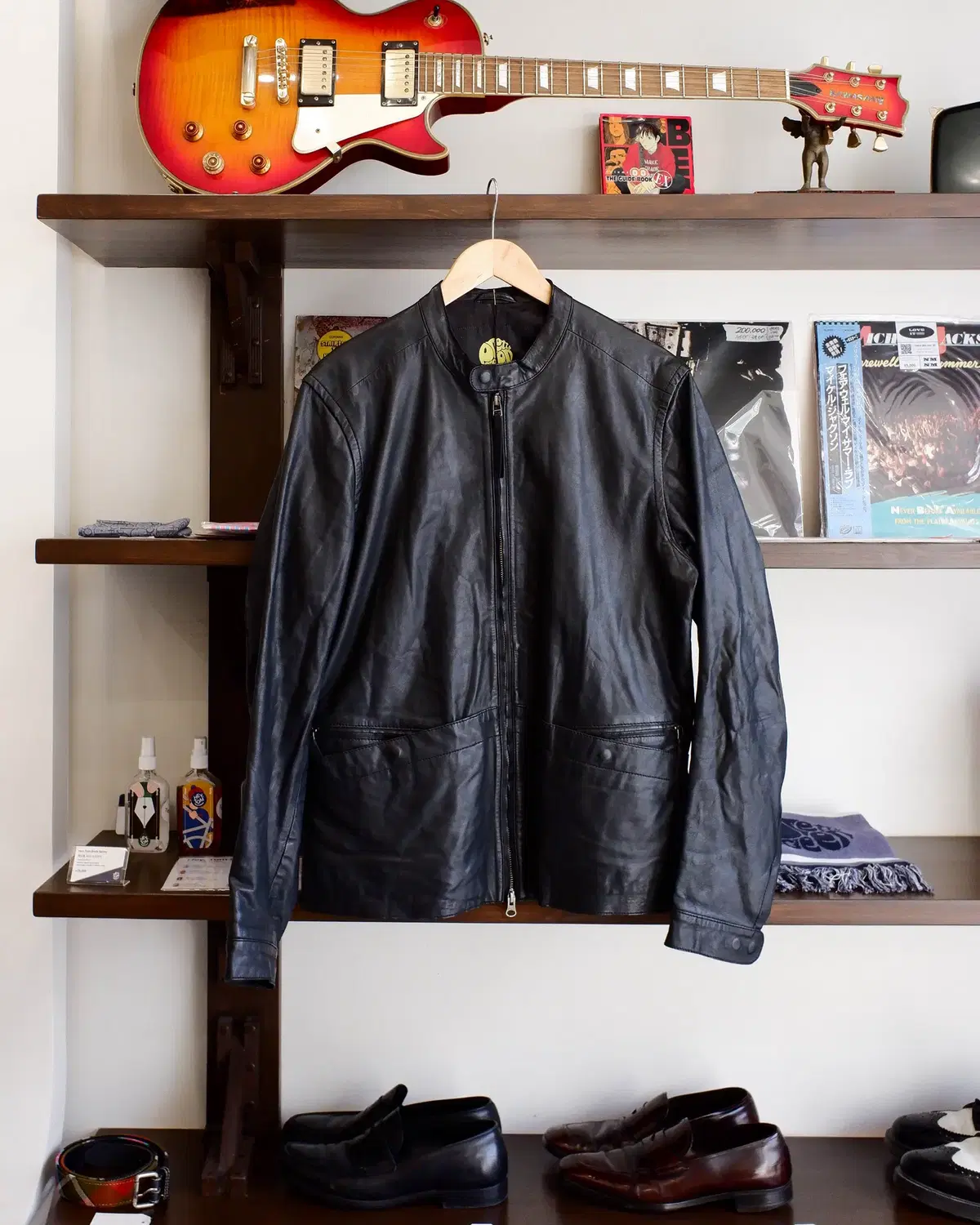 Pretty Green Leather Jacket size 100