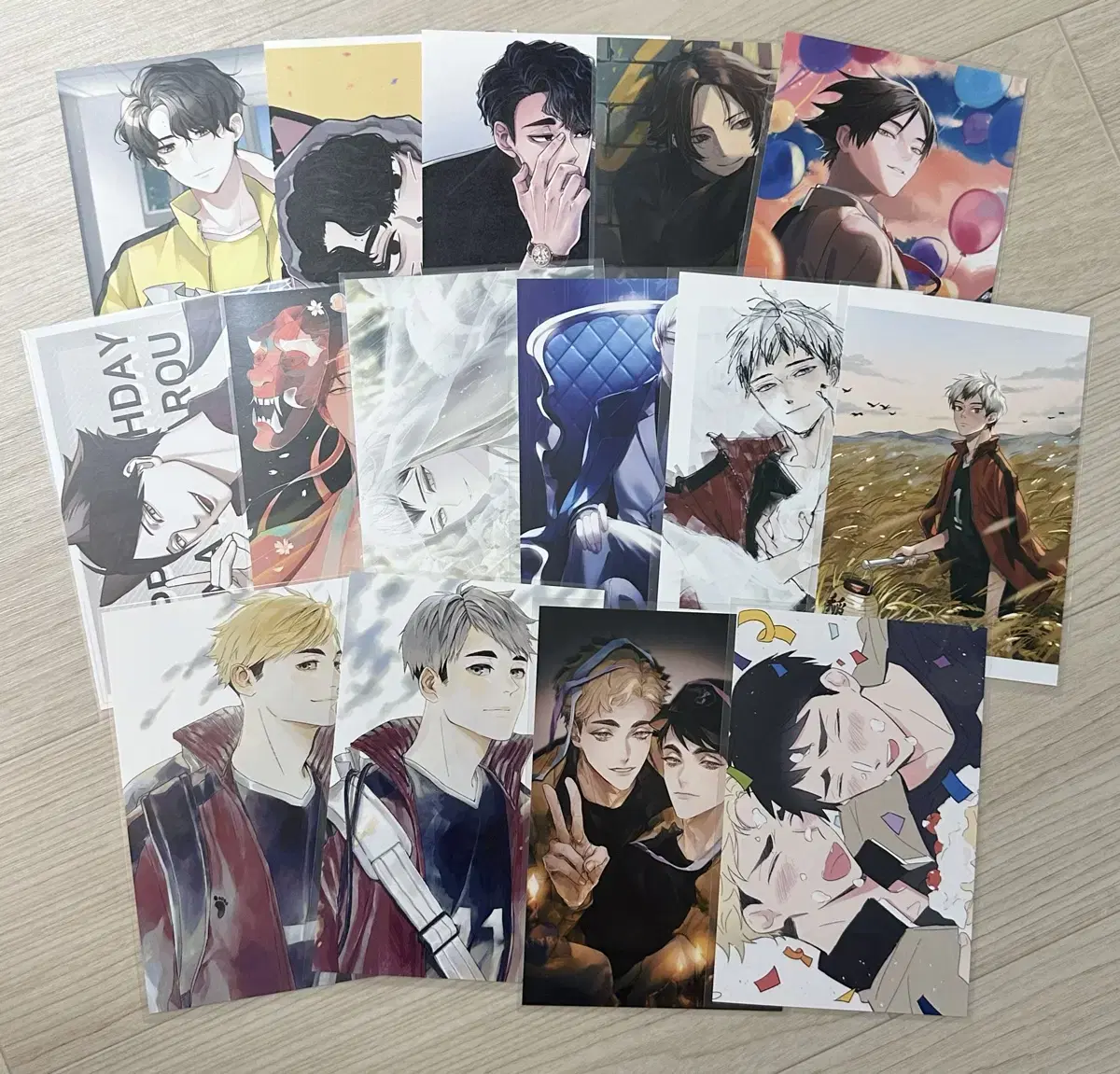 Haikyuu postcard wts Sakusasuna Kita Atsumu Osamu Shinka pre-order benefit Merchandise