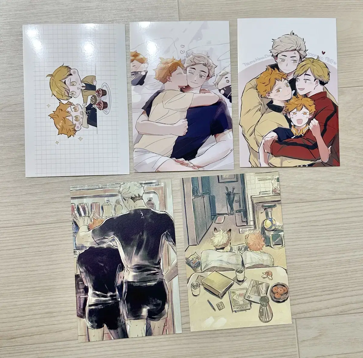 Haikyuu Tsumuhina Pvak postcard Goods wts Atsumu hinata acrylic Nui