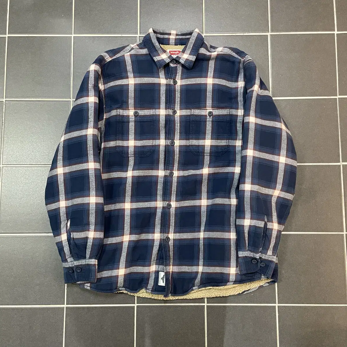 Wrangler Wrangler Sherpa Fleece Check Shirt