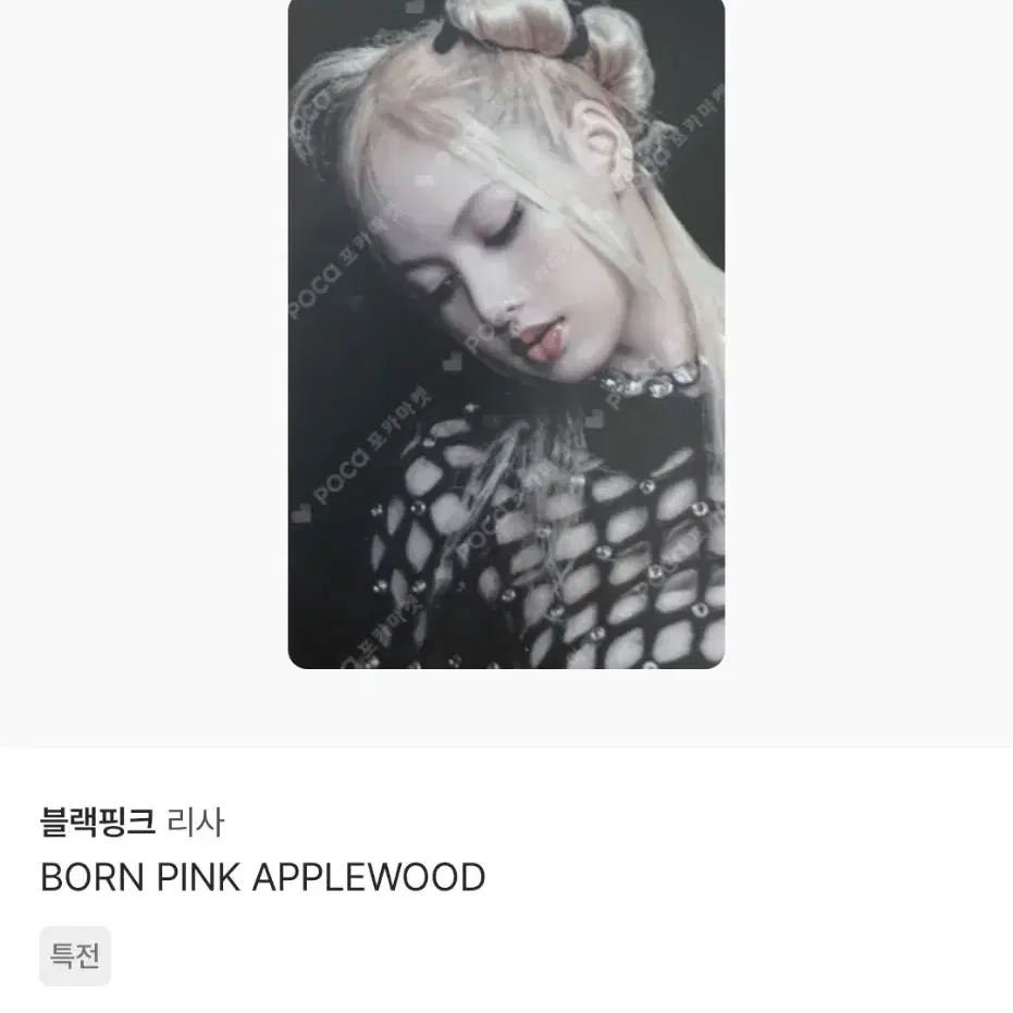 블랙핑크 리사 애플우드 AppleWood 포토카드