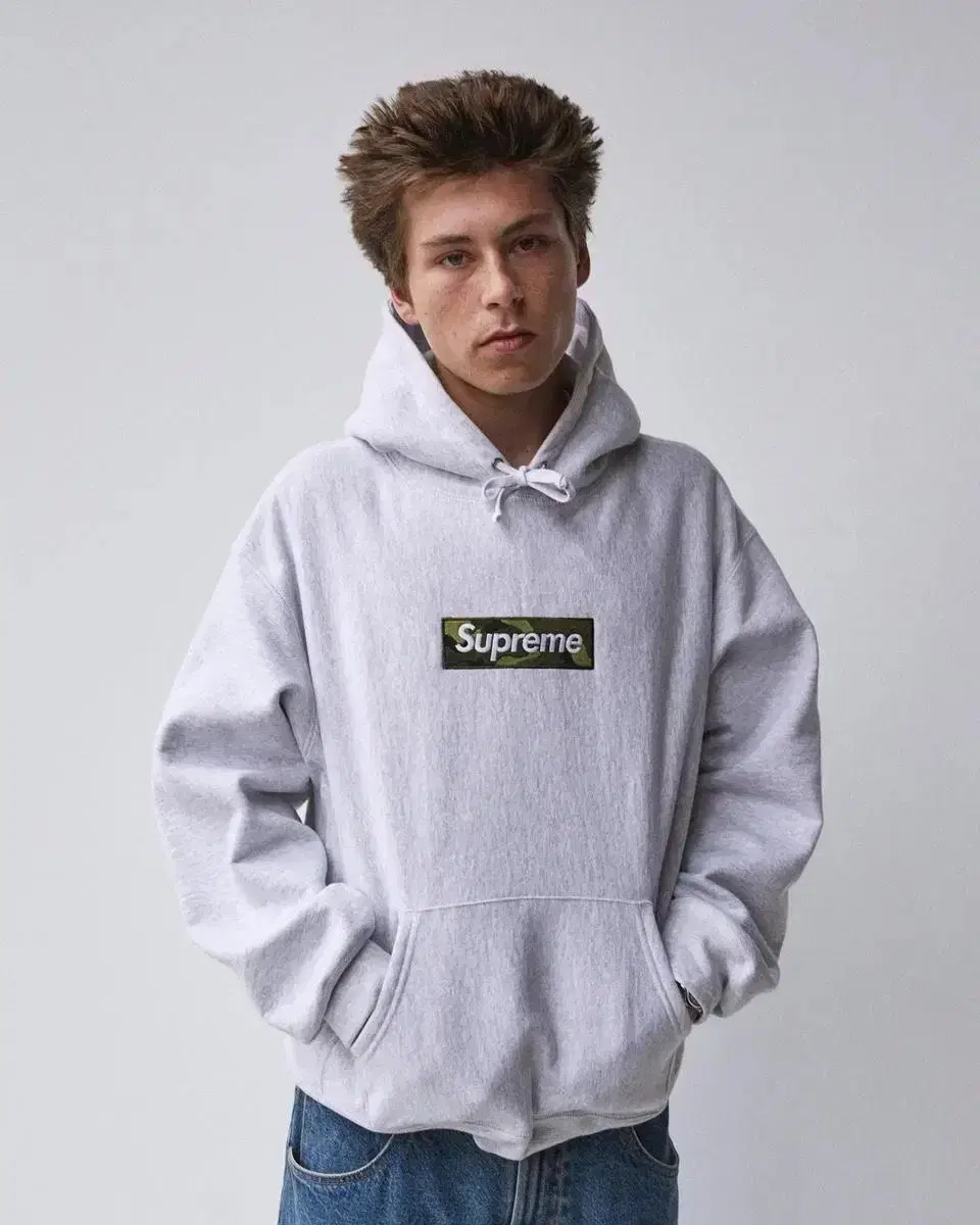 S) Supreme Box Logo Hoodie Camo