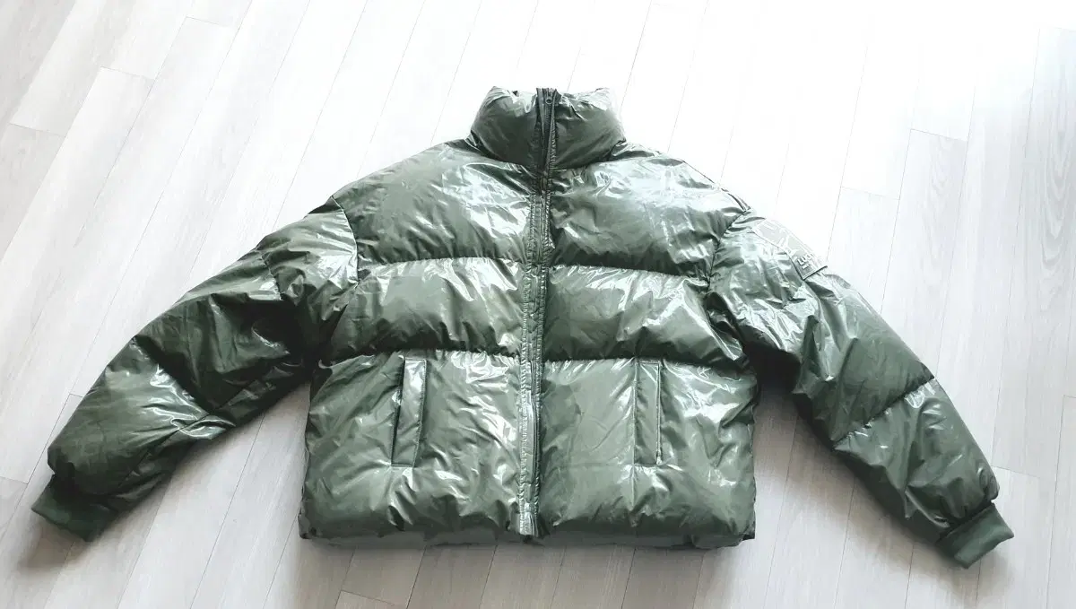 Padded Glossy Khaki Men's L Puffstyle