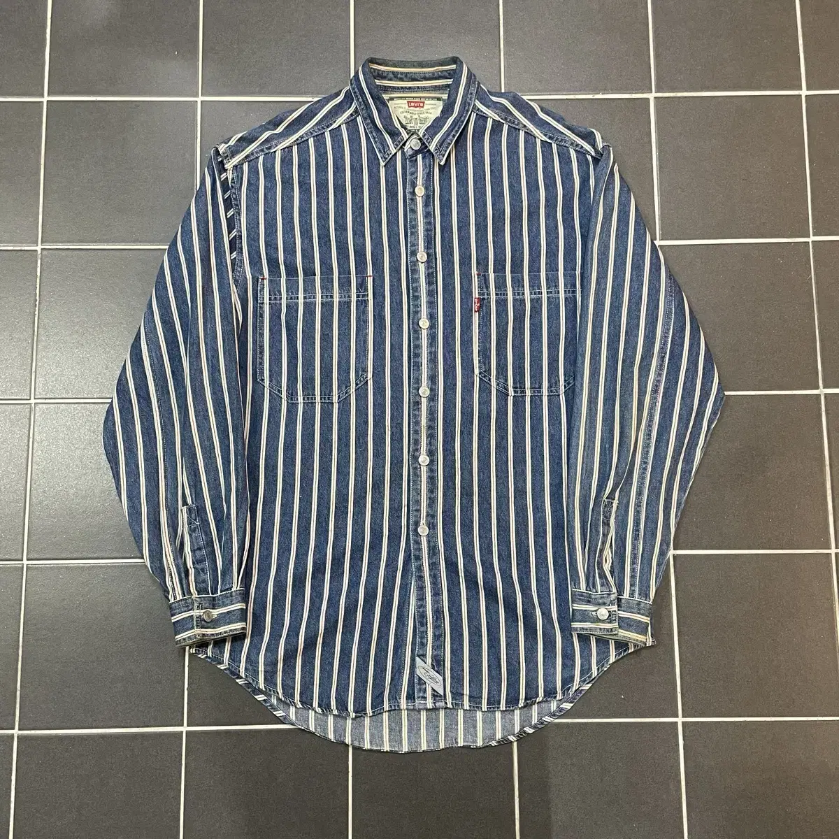 Levis Denim Striped Shirt