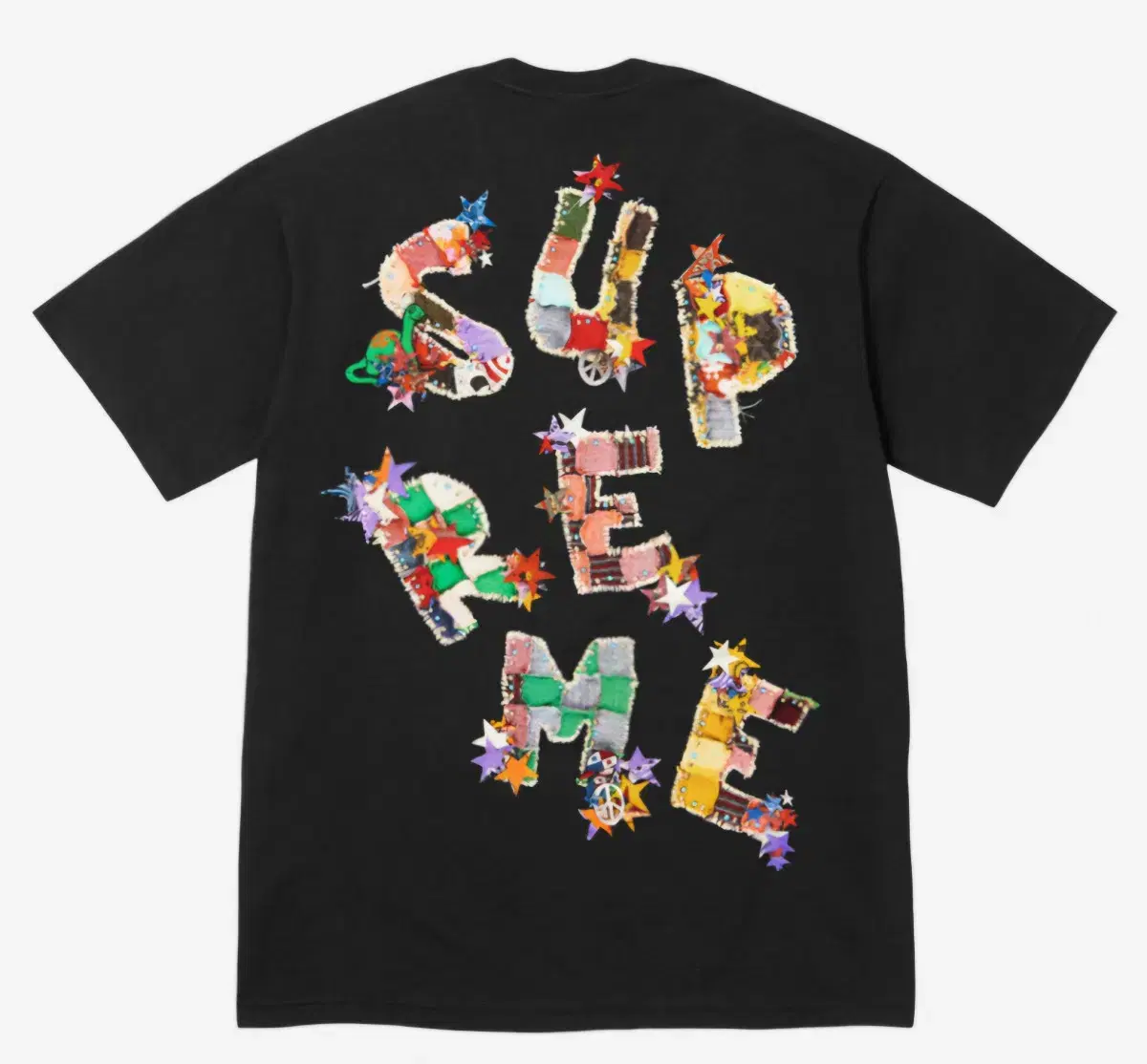 Supreme Patchwork T-shirt Black 24SS