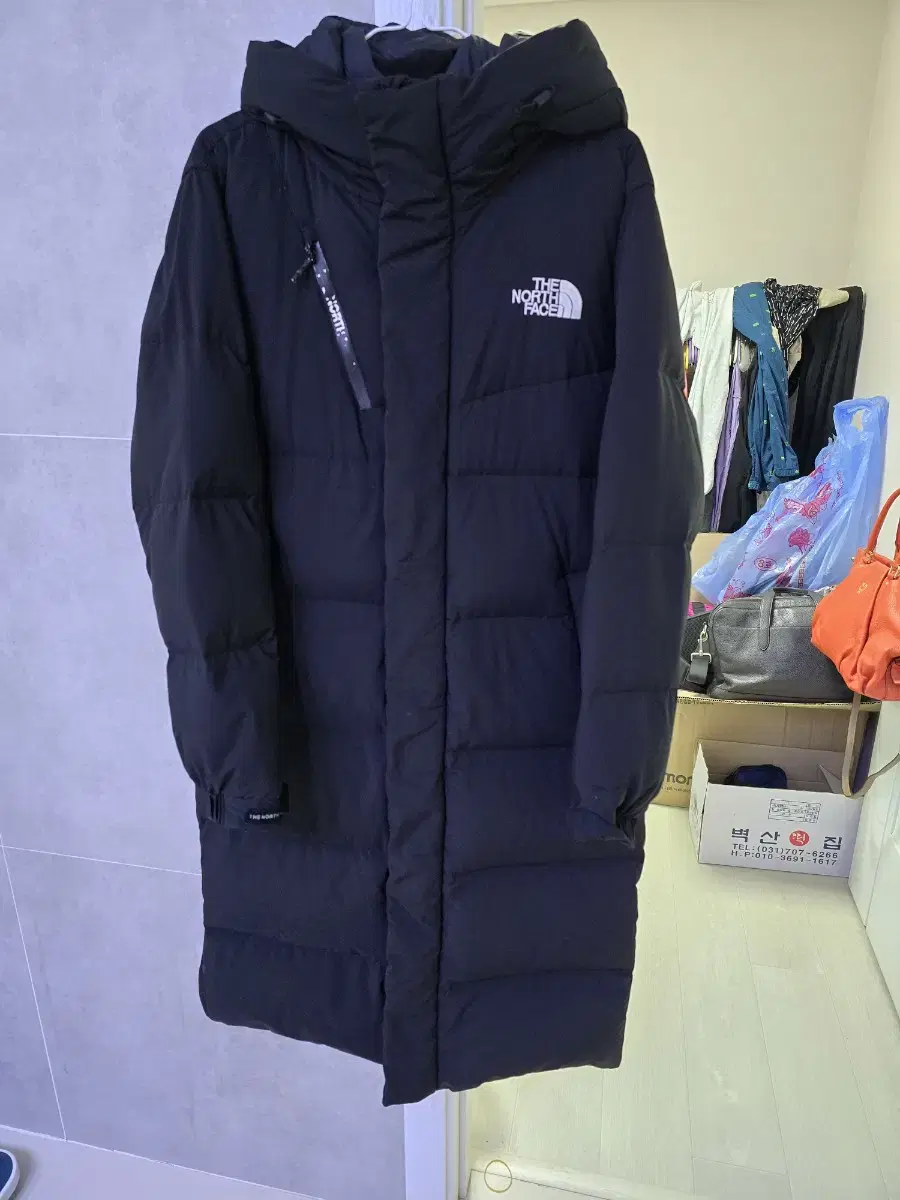 The North Face Genuine Black Goose Down Long Puffer 95-100Men's Free Shipping