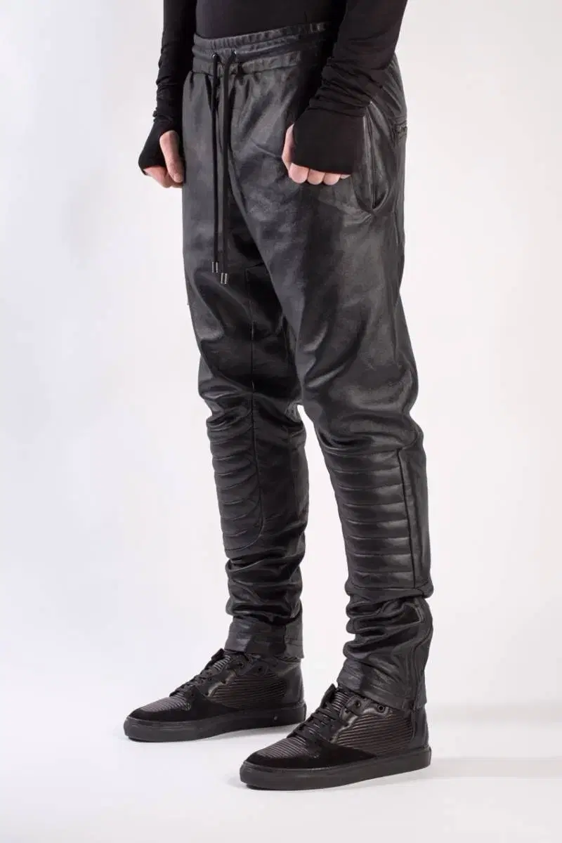 ADYN 100% Full Sheepskin Biker Jogger Pants