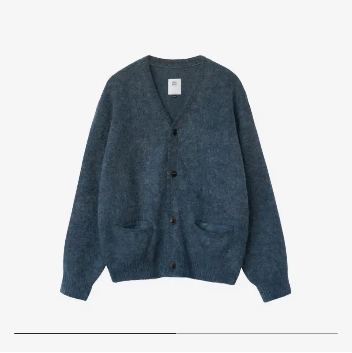 2)Polythene lew mohair cardigan bloo- 24SS