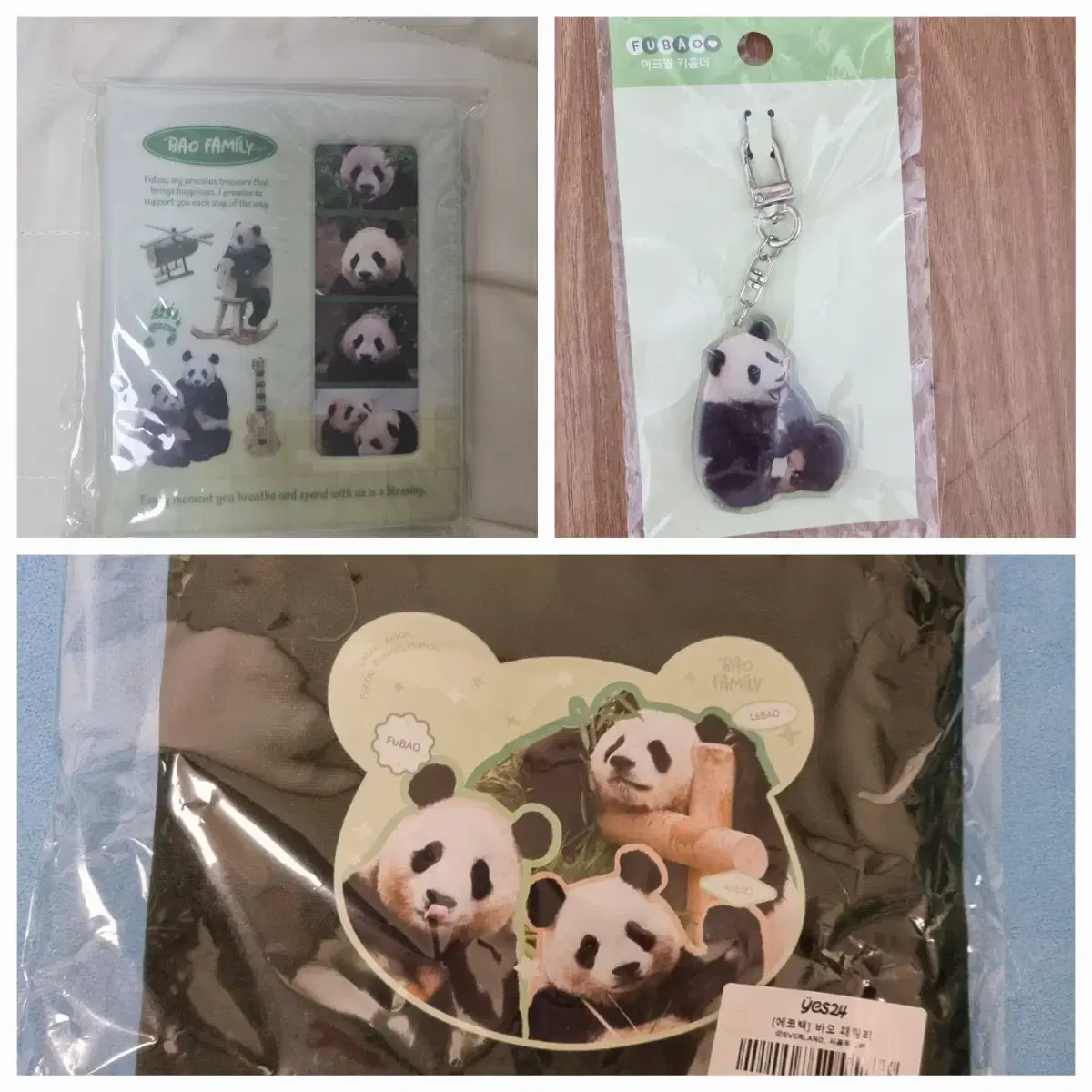 Fubao Bao Family Photo Album, Eco Bag, Fubao keyring Key Holder