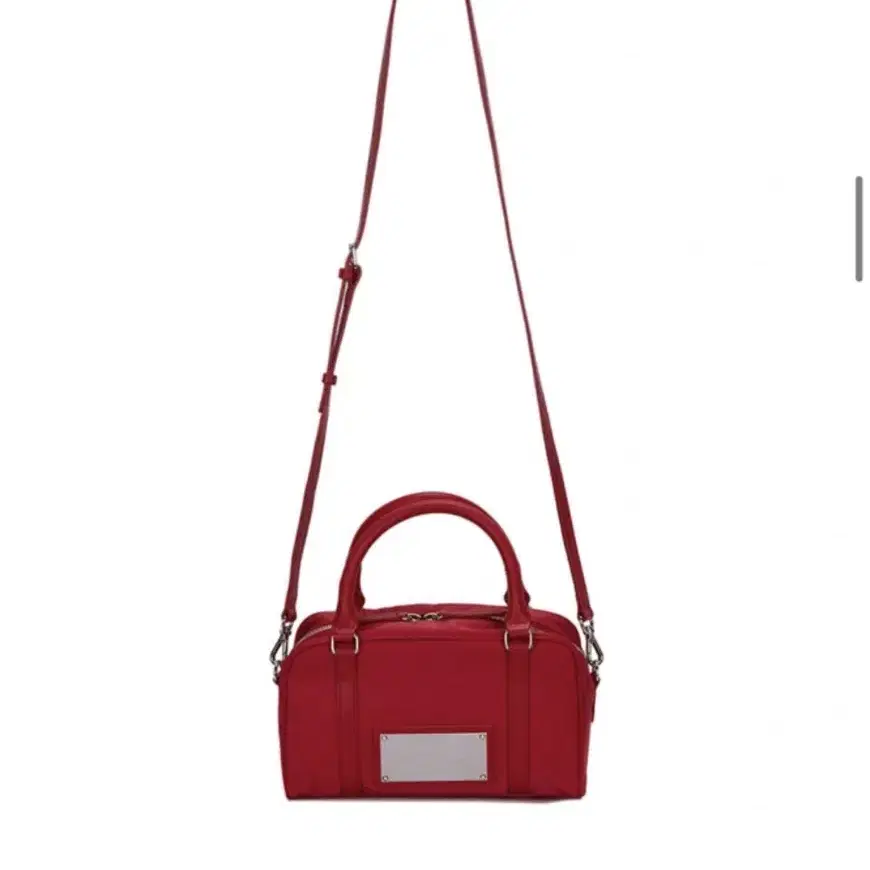 마뗑킴 sporty tote bag in red (도트백/크로스백)