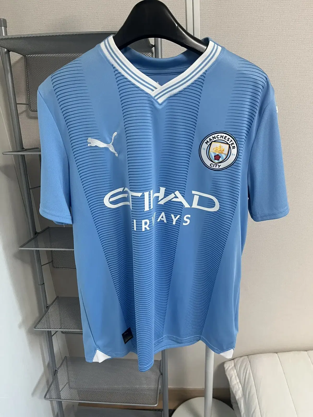 23-24 Man City Dubrowner Jersey Junior Kit XL