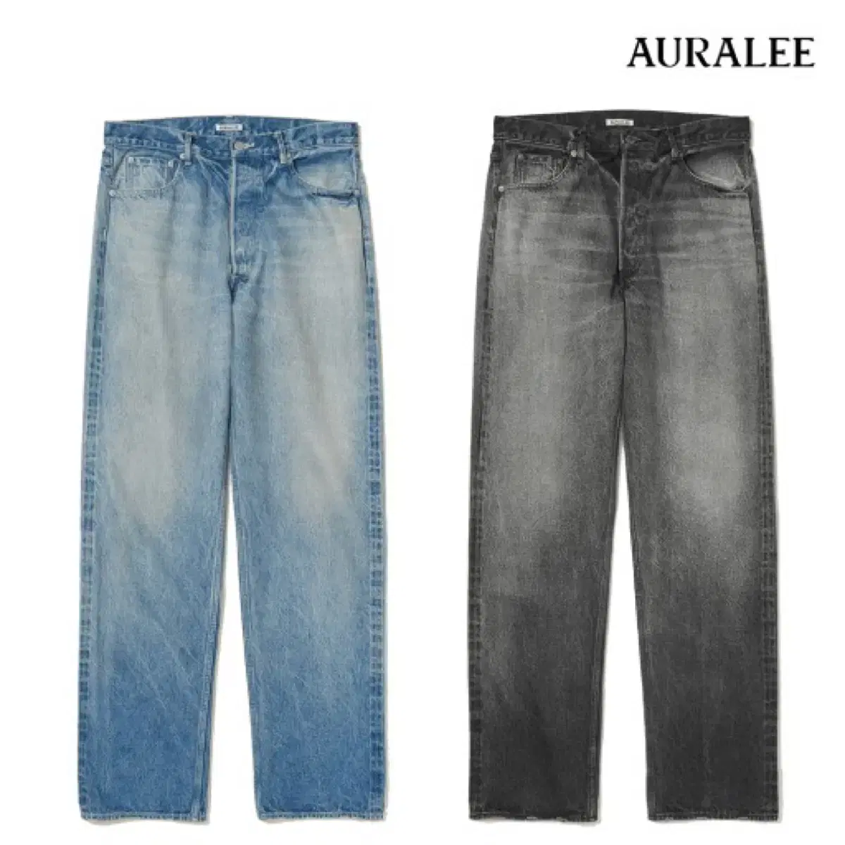 Orari 24AW Selvedge Faded Wide Denim Indigo 3