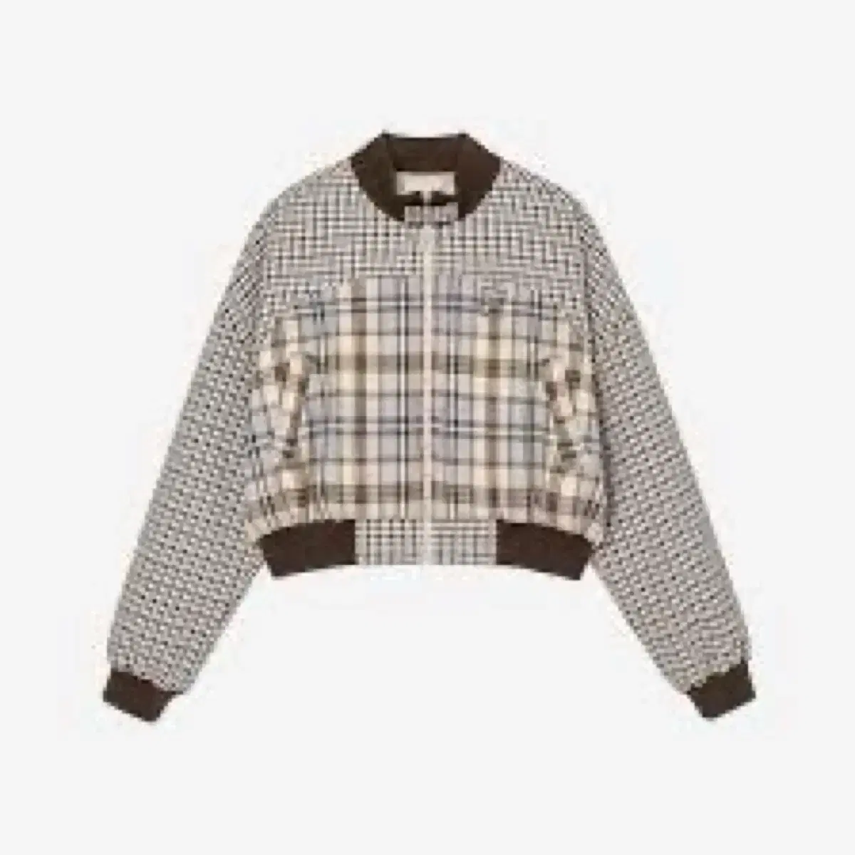 Glowny Russell Plaid Blouson Brown