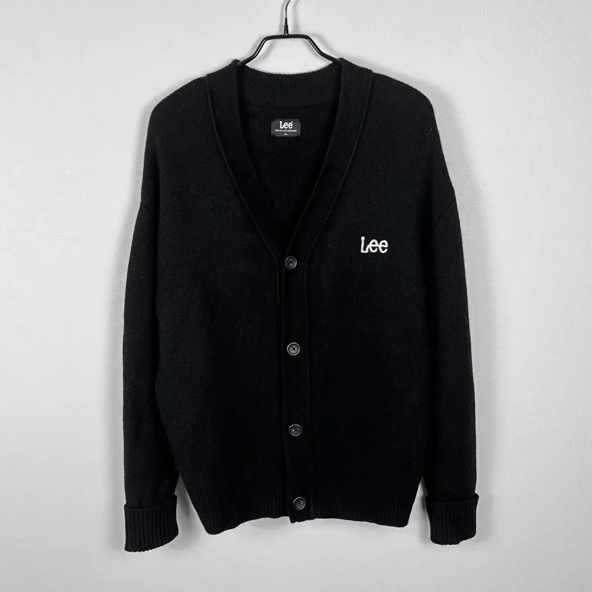 LEE/2022 Black knitted cardigan gaeul Winter M L 100/laden