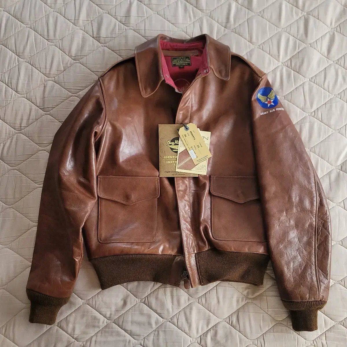 (40) Buzz Rickson A-2 Leather Jacket