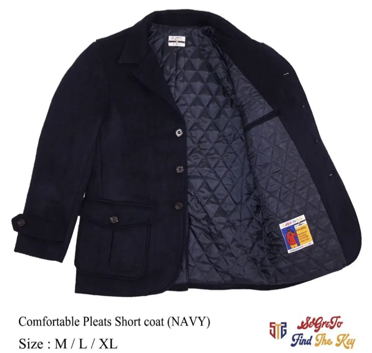 New Arrivals Designer Brand Navy Wool Vahn Coat 105 New without tags