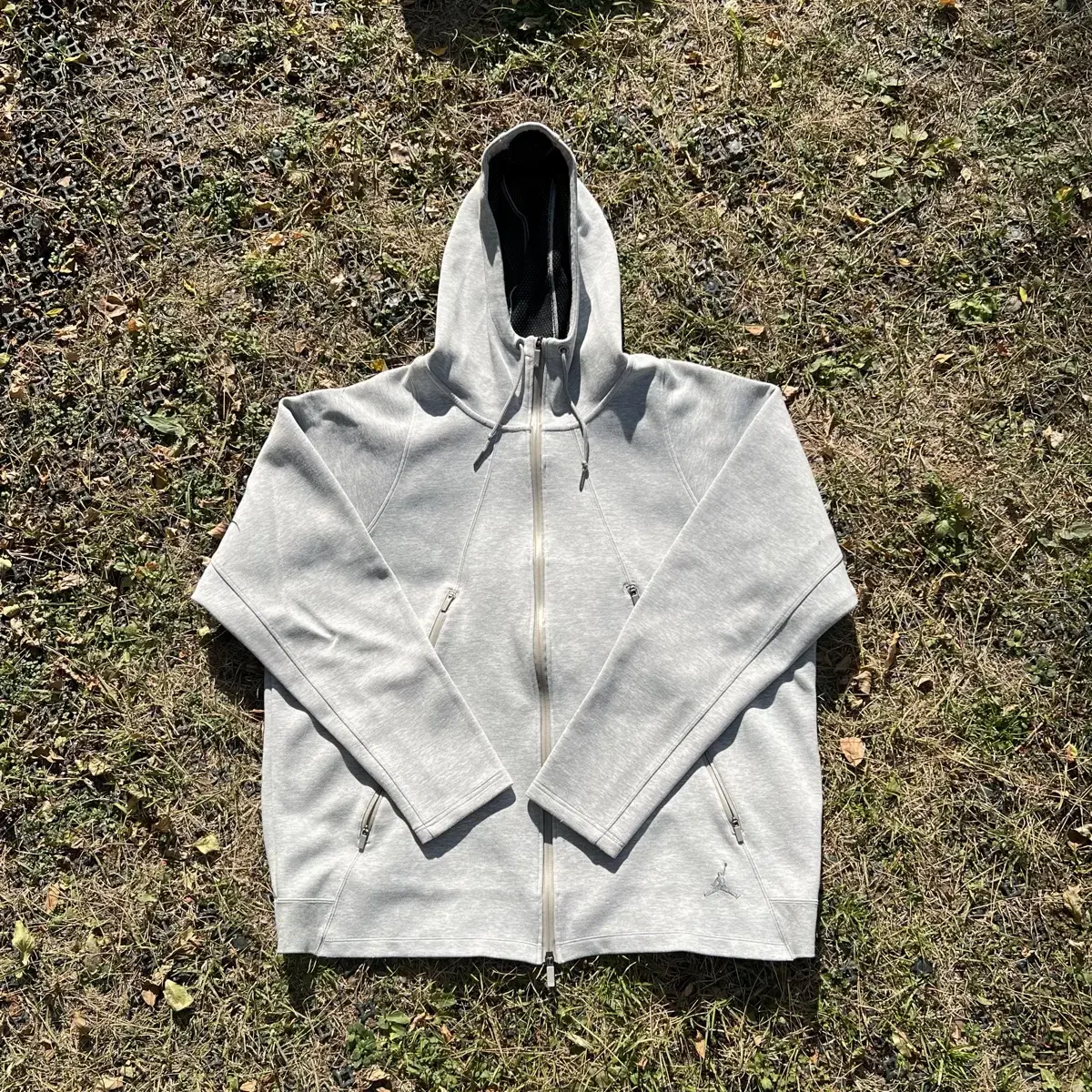 Nike Jordan Gray Hooded Zip-up (3XL)