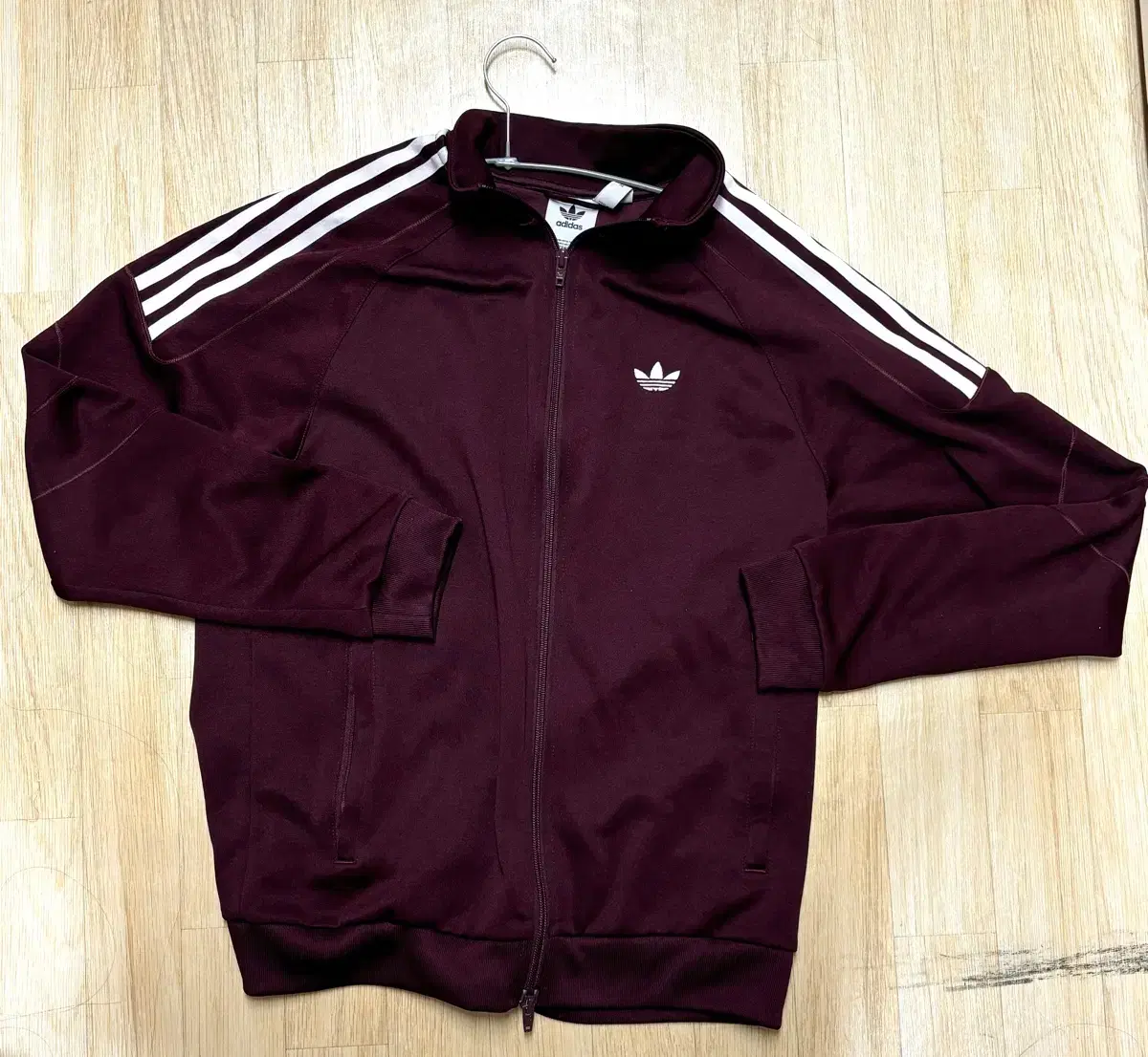 adidas Burgundy Maroon Jersey Tracktop M