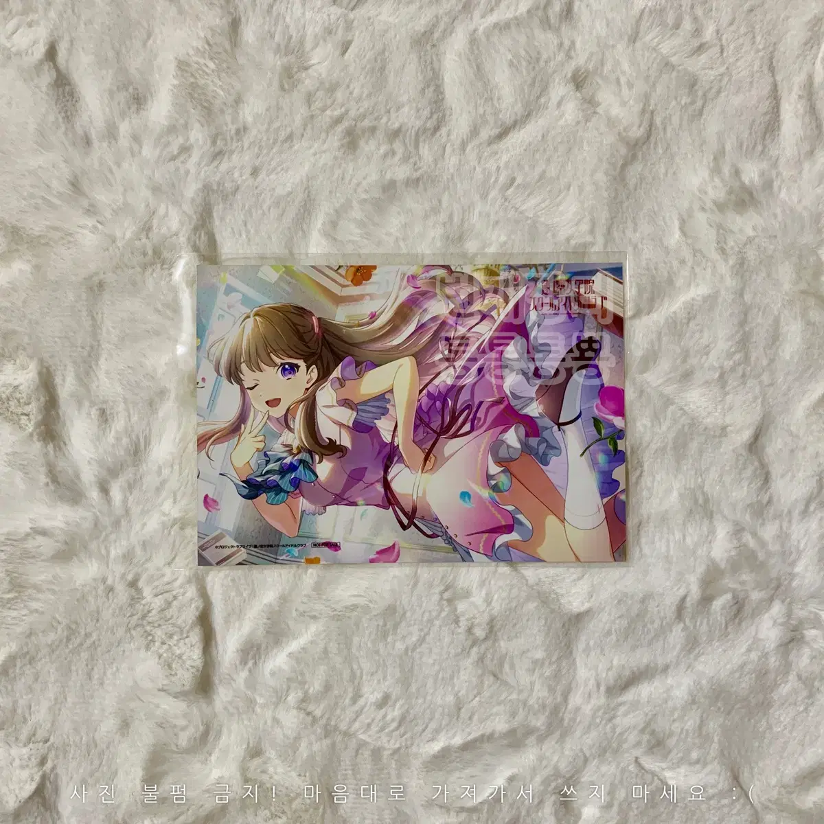 Love Live Hasunosora Fujishima Megumi Cookie Mini Bromide kard postcard