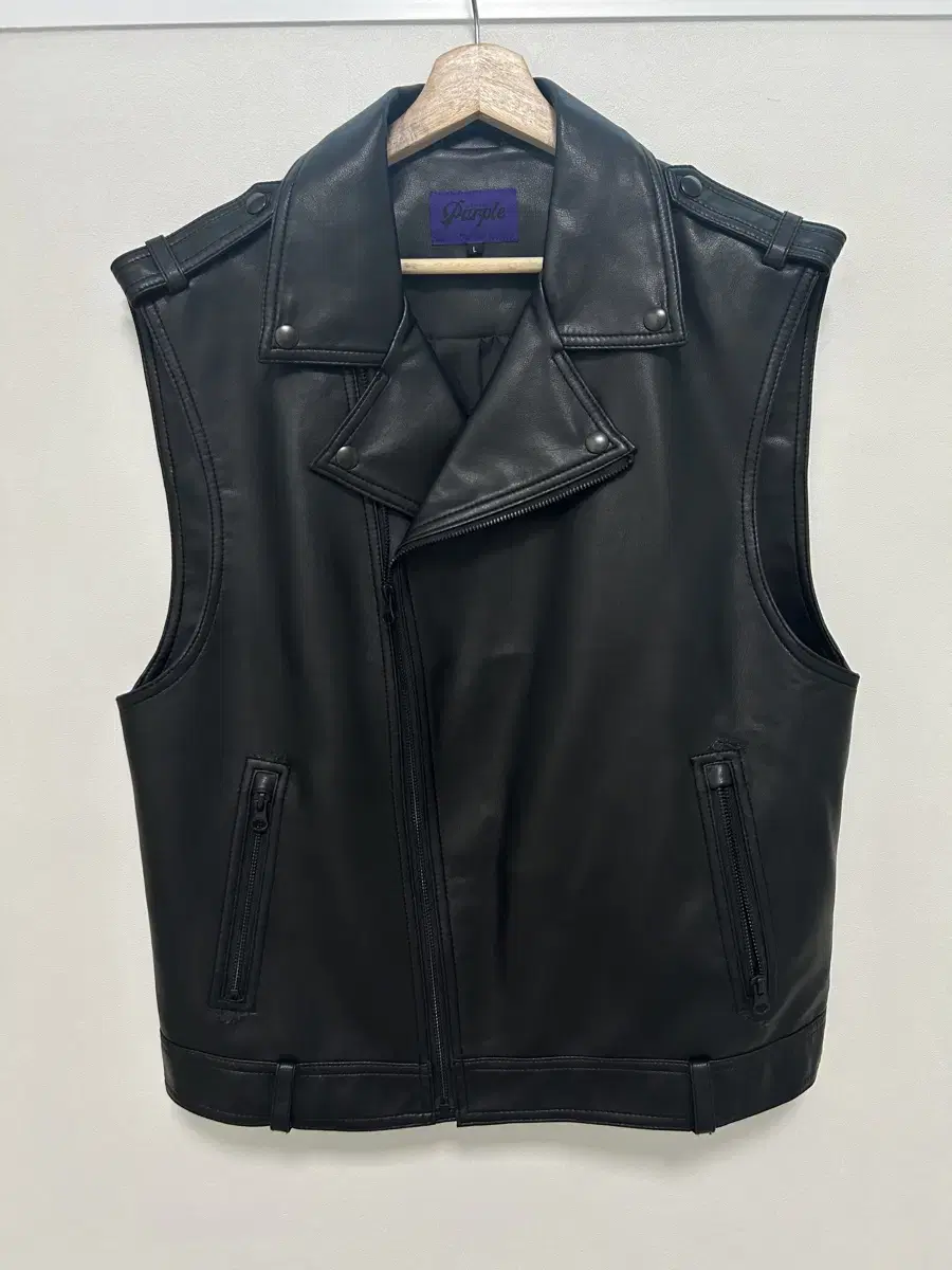 Leather Jacket Vest L -XL