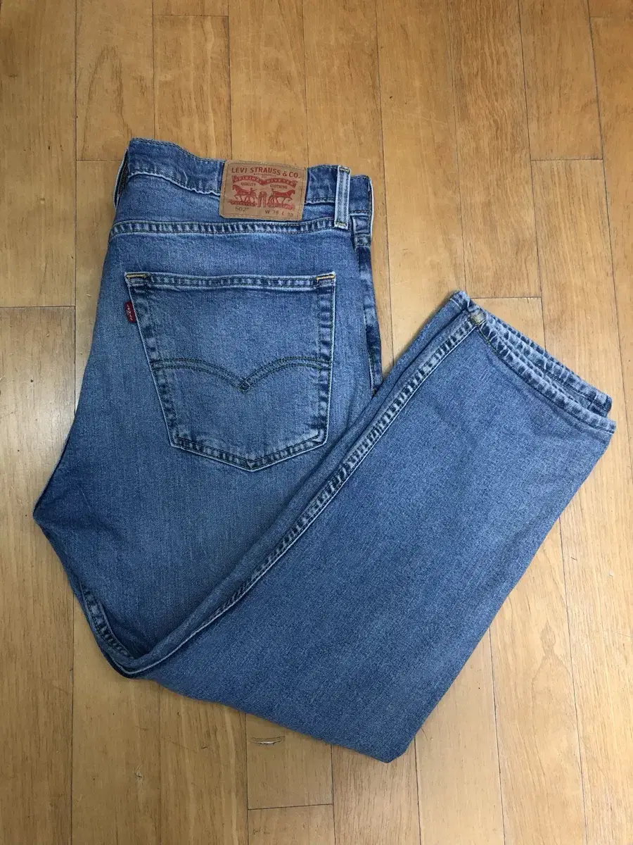 Levi's 502 Light Blue Wash Denim Pants 36