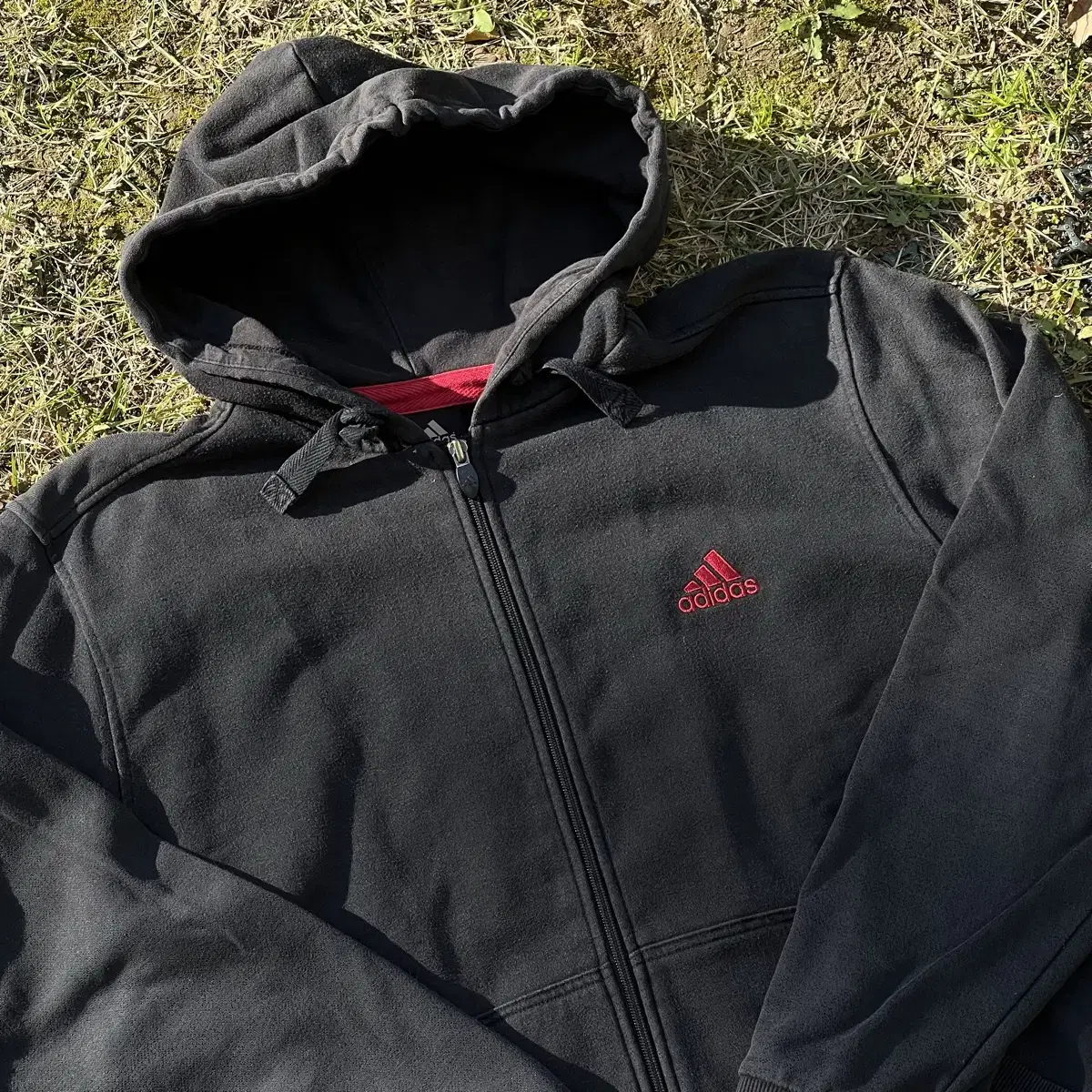 Adidas basketball hoodie zip-up(105)