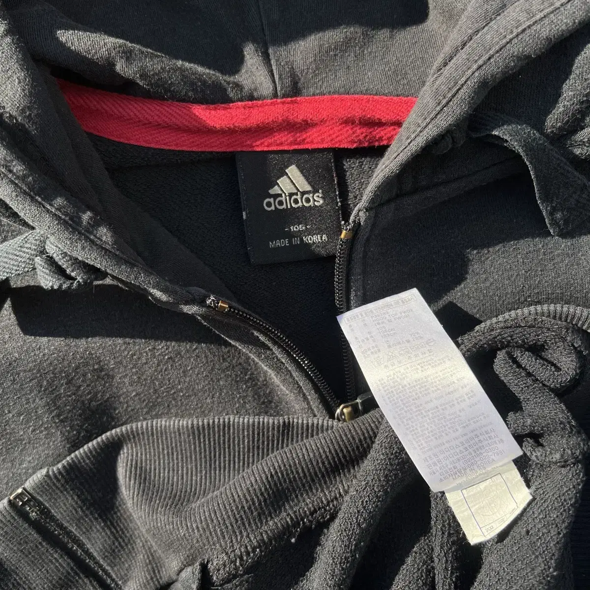 Adidas basketball hoodie zip-up(105)