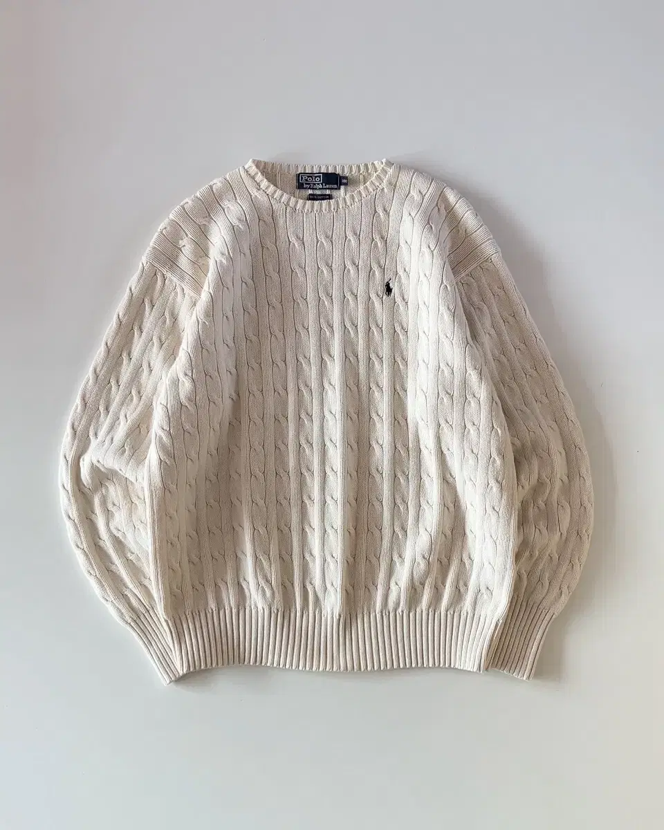 Polo Ralph Lauren Ivory Pretzel Knit 100-105