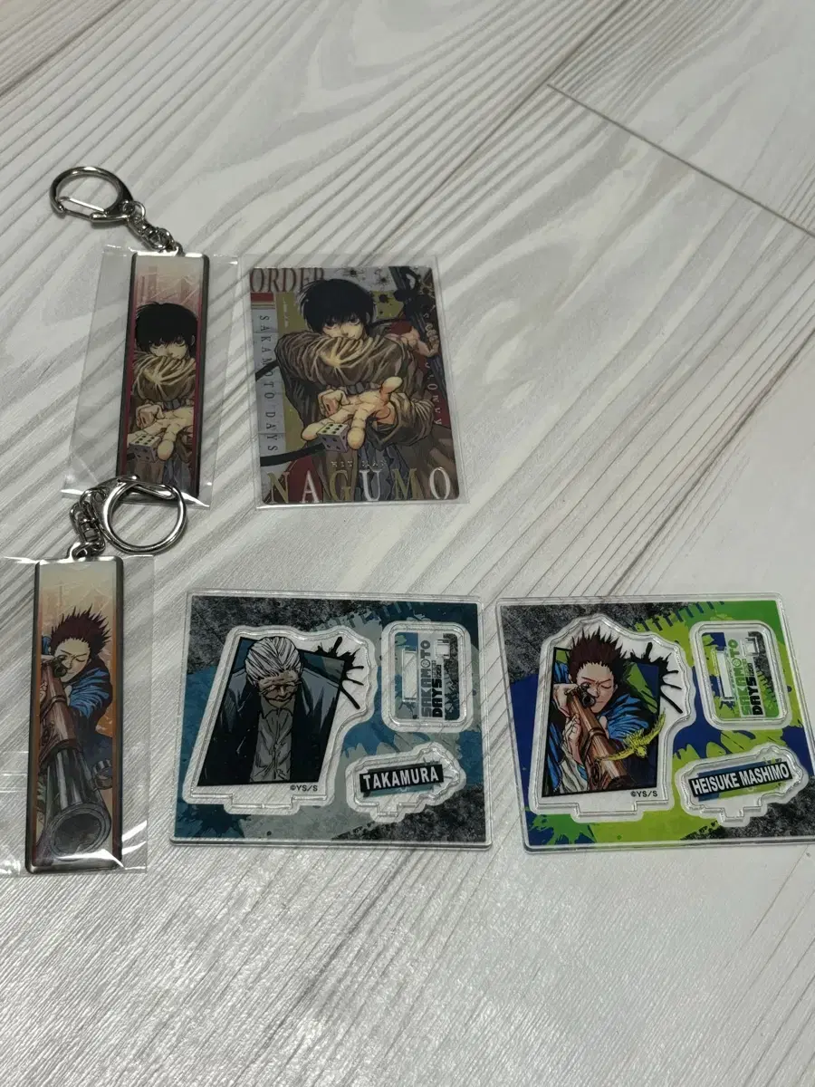 Sakamoto Days Sakadei Nagumo Metal Keyring Wehas acrylic Mini Stand WTS