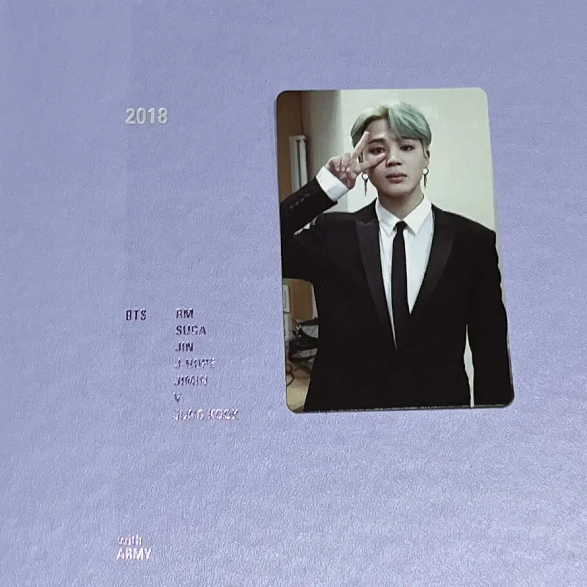 (포카 지민) BTS 방탄소년단 메모리즈 dvd 2018