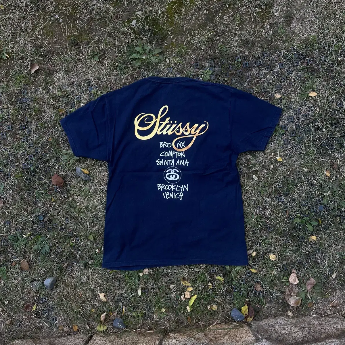 Stussy World Tour Gold & Blue(L)