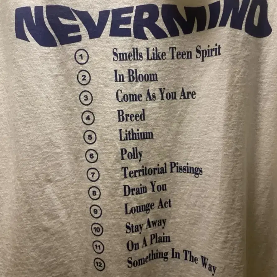 Vintage Nirvana Nevermind Album T-shirt