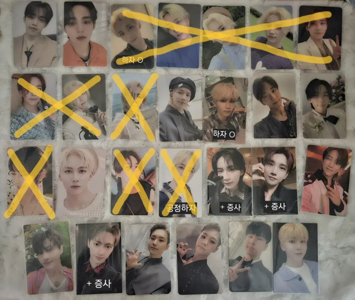 seventeen s.coupsjeonghan joshuajunho shiwonwoo wooji d.e.a.t. minkyu do gyeok dkseungkwanvernon dino photocard wts