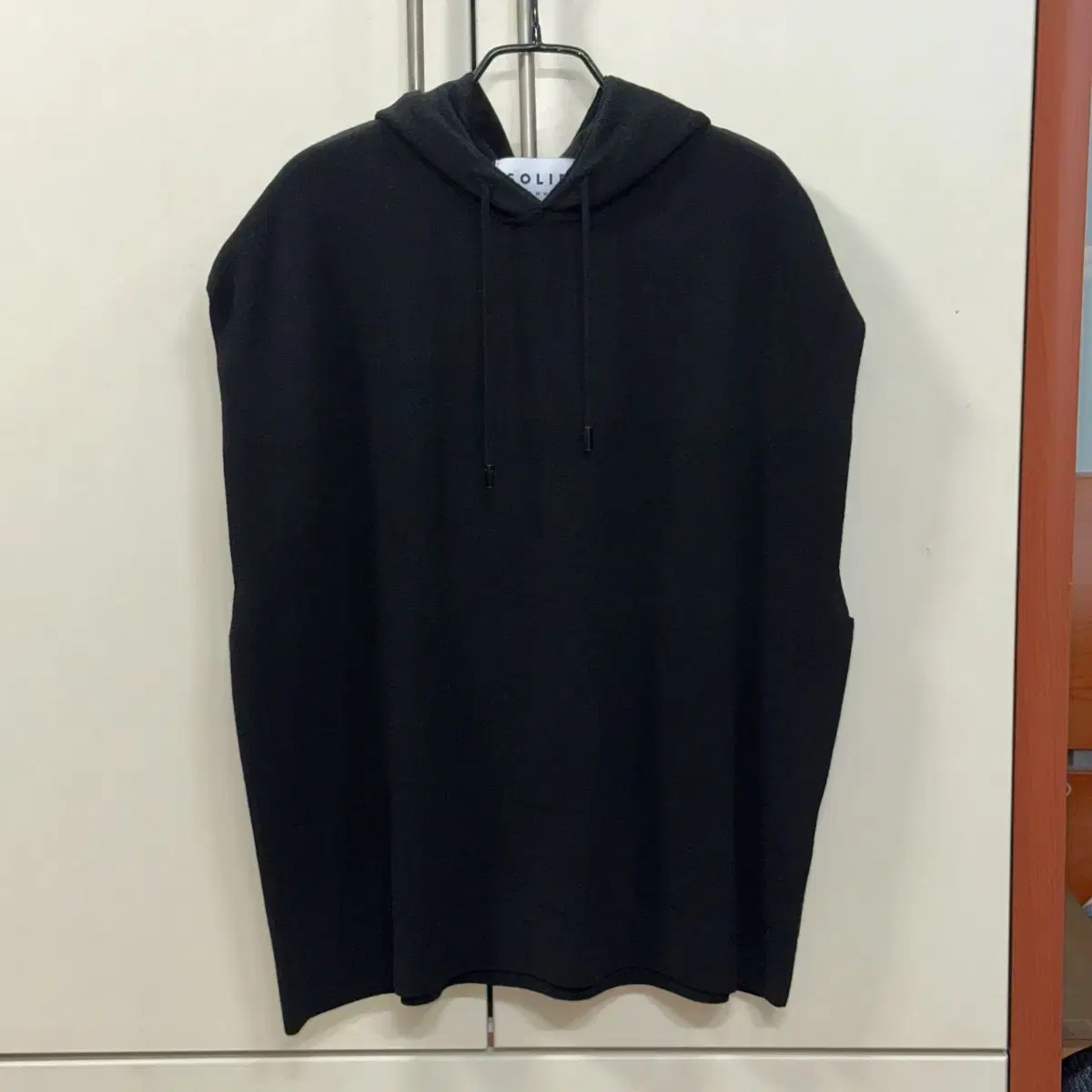 Solid Homme Min Sleeveless Knit Hoodie Size 46