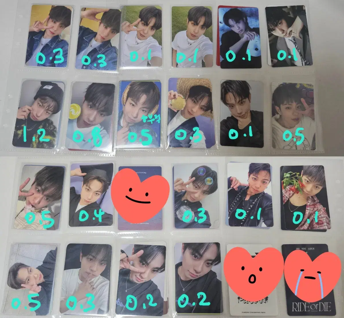 Evnne photocard wts keita park hanbin lee jeonghyeon yoo seungeon ji yunseo mun junghyun Park Jihoo