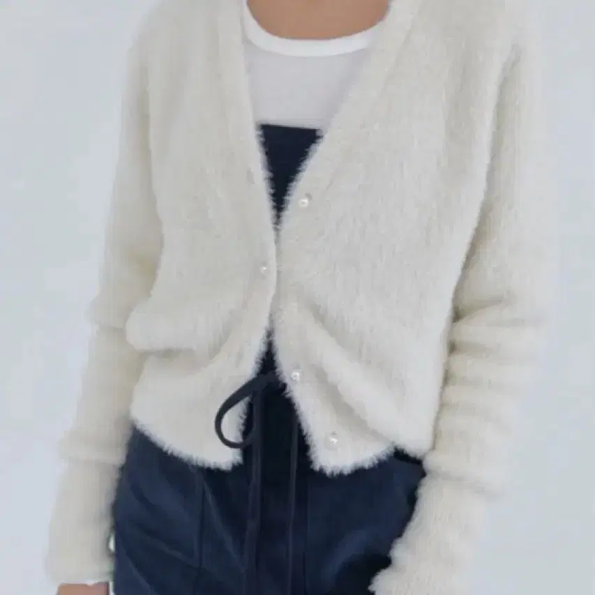 헤더먼트 헤더먼트 pearl cardigan (cream